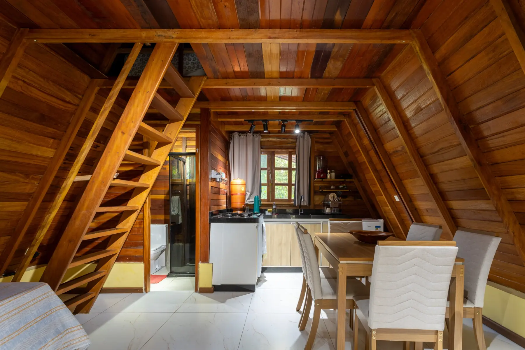 Interior do chalé